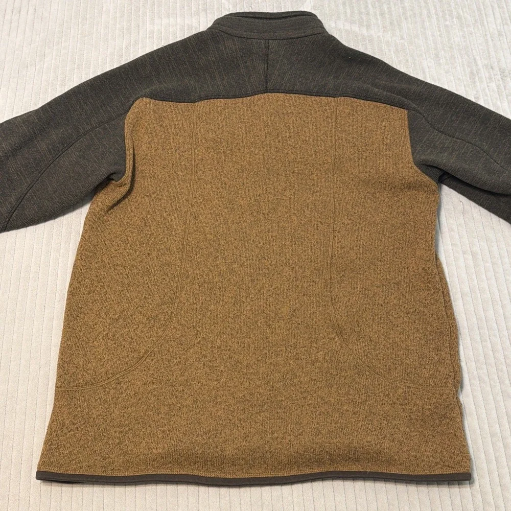 Patagonia Better Sweater Mens Medium  Pullover 1/4 Zip Fleece Brown